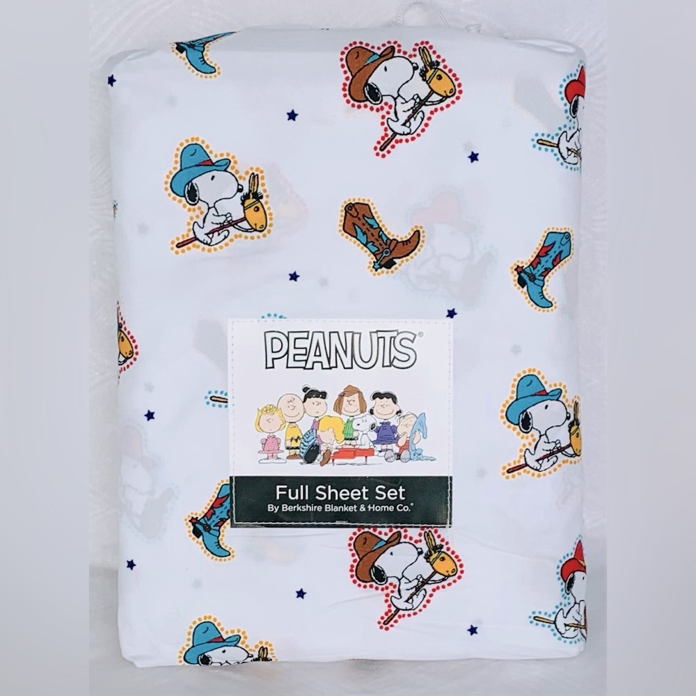 Peanuts Snoopy Ride ‘Em Cowboy Sheet Set - Full
